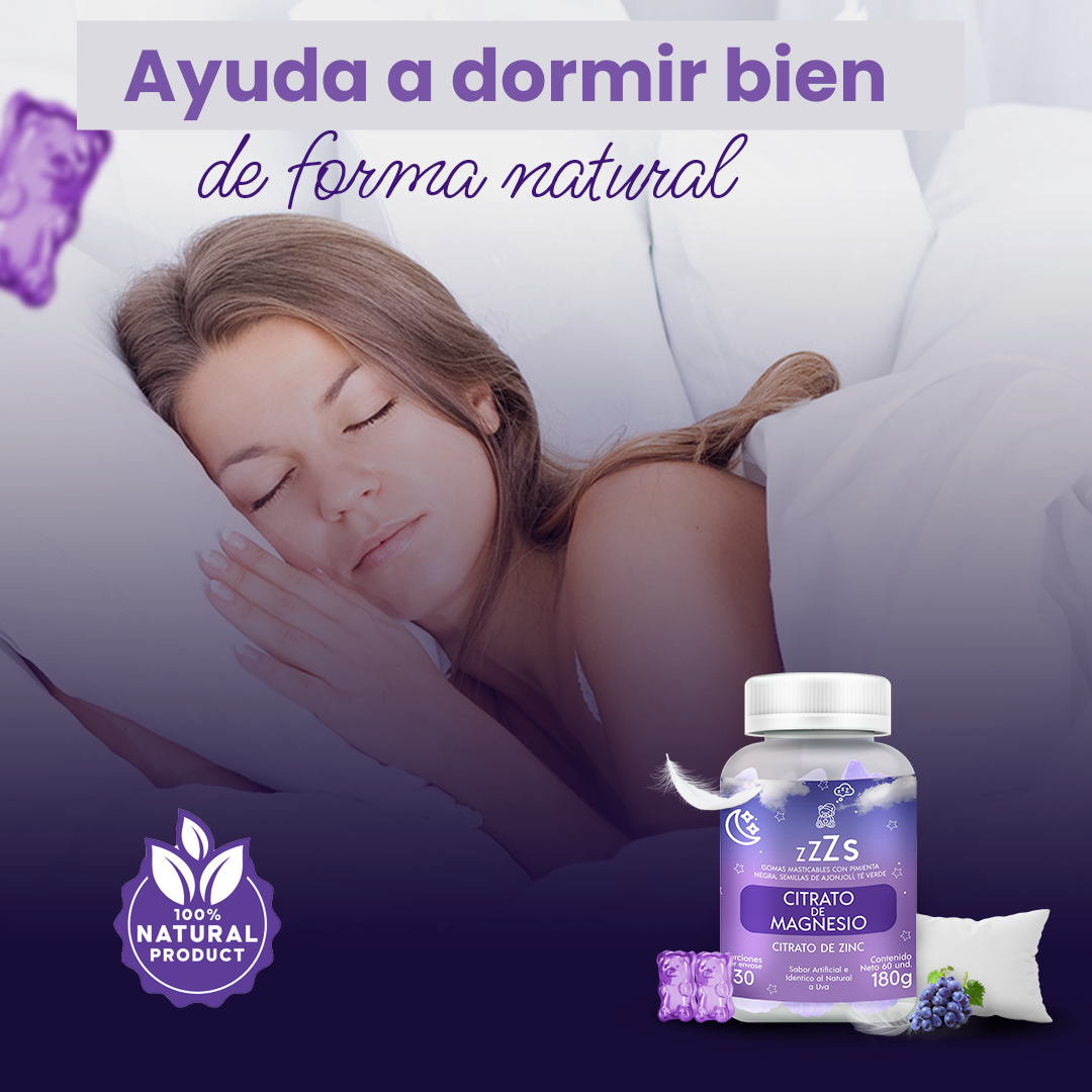 Gomitas de Magnesio para Dormir Mejor y Reducir Estrés