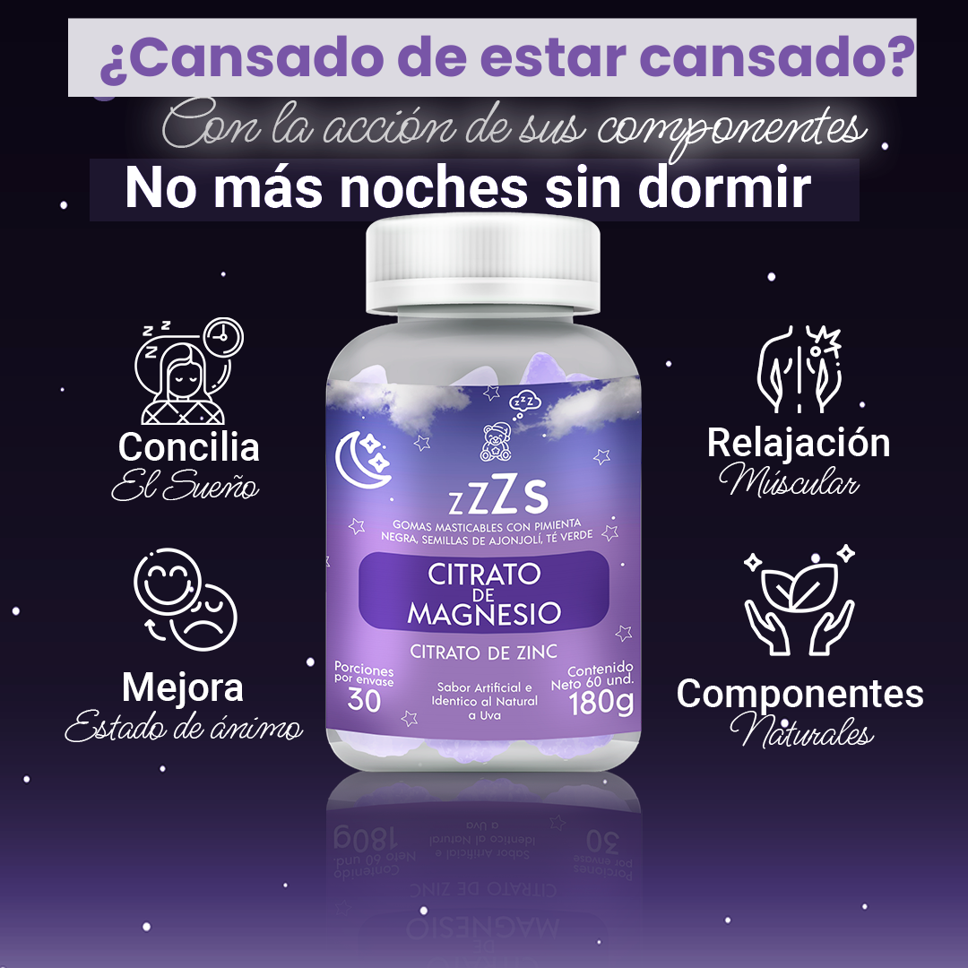 Gomitas de Magnesio para Dormir Mejor y Reducir Estrés