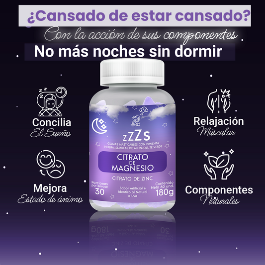 Gomitas de Magnesio para Dormir Mejor y Reducir Estrés