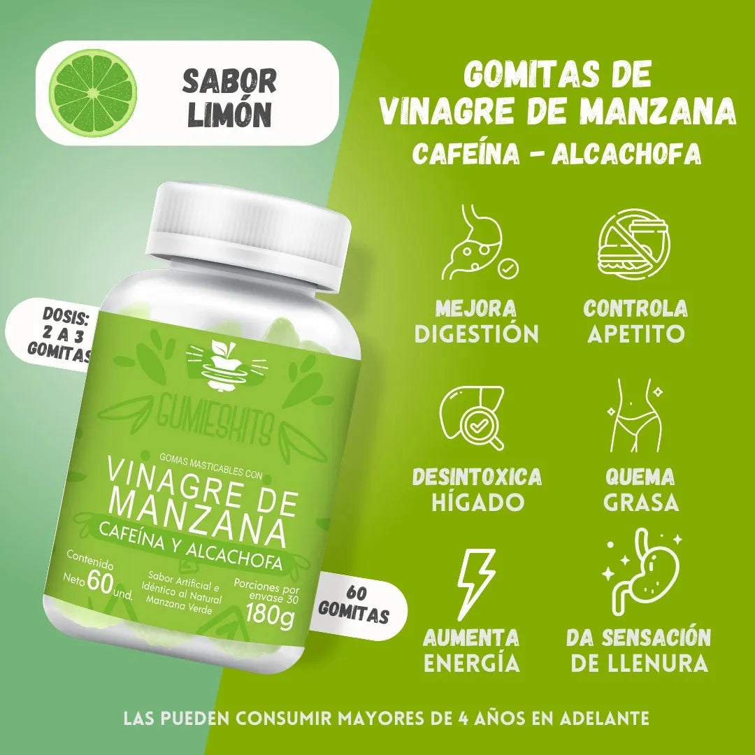 Gomitas Vinagre de Manzana – Digestión y Control de Antojos